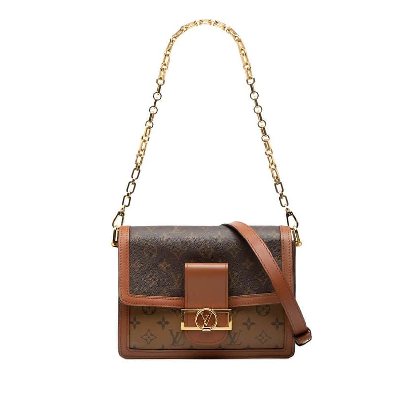 Louis Vuitton Monogram Reverse Dauphine MM Brown Very good condition - Front View